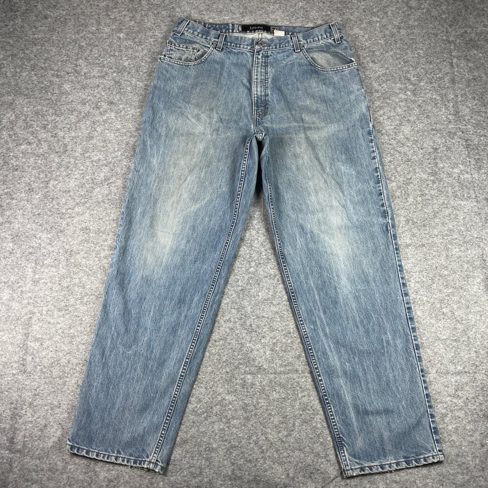 VTG Levis Silvertab Jeans Mens 38x34 (Fits 36x34) Blue Loose Fit Baggy 2000 Y2K